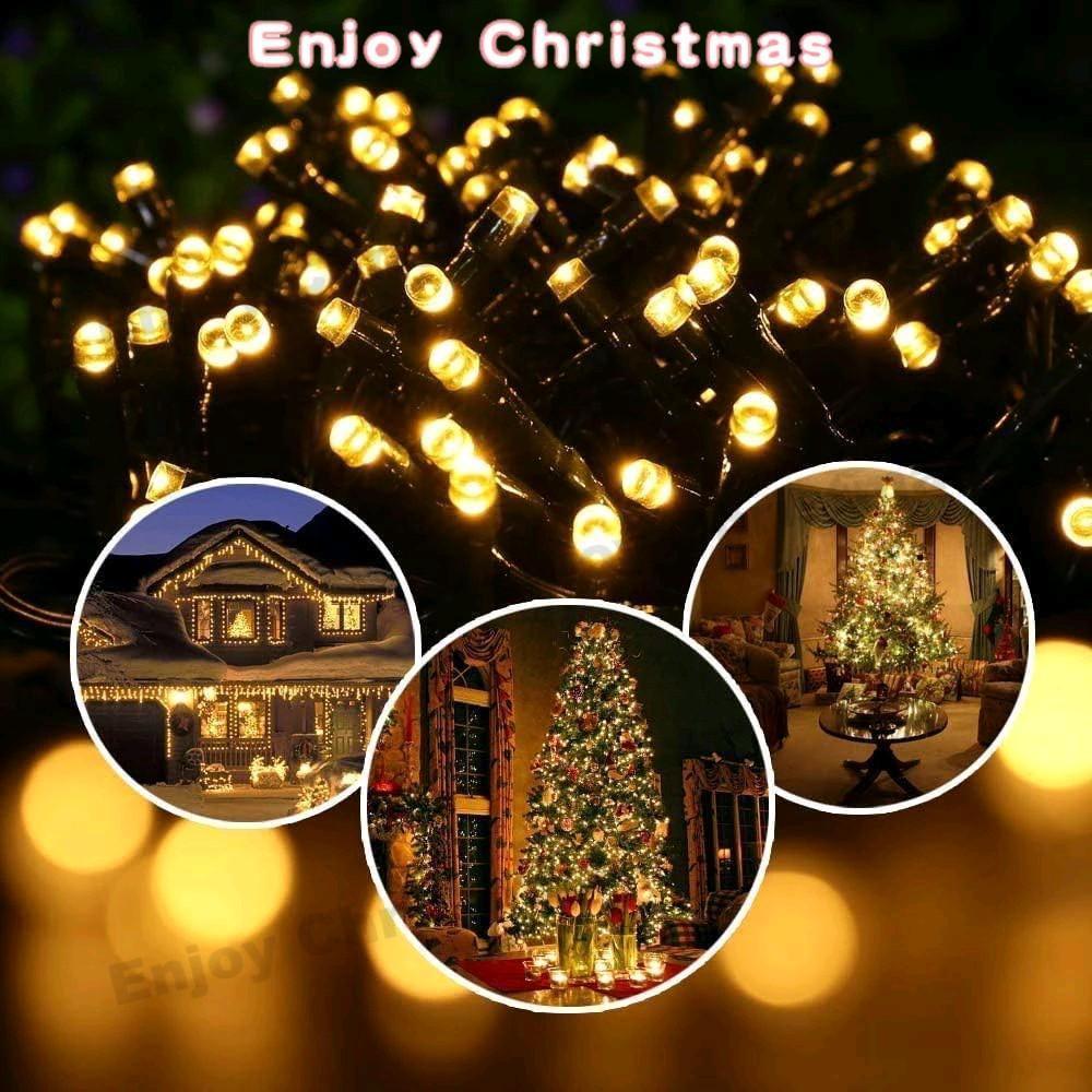 100 Solar LED light strings, Christmas lights, New Year decorative lights, outdoor decorative lights