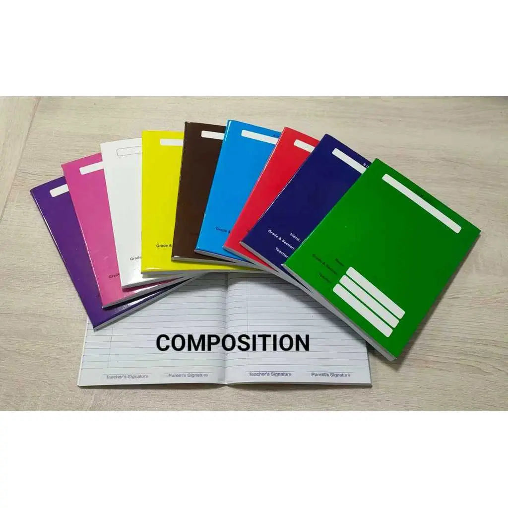 Notebook A5 Regular Size, 80 Leaves, Writing, Compososition, Spring,Yarn Assorted Colors - Pack of 10pcs