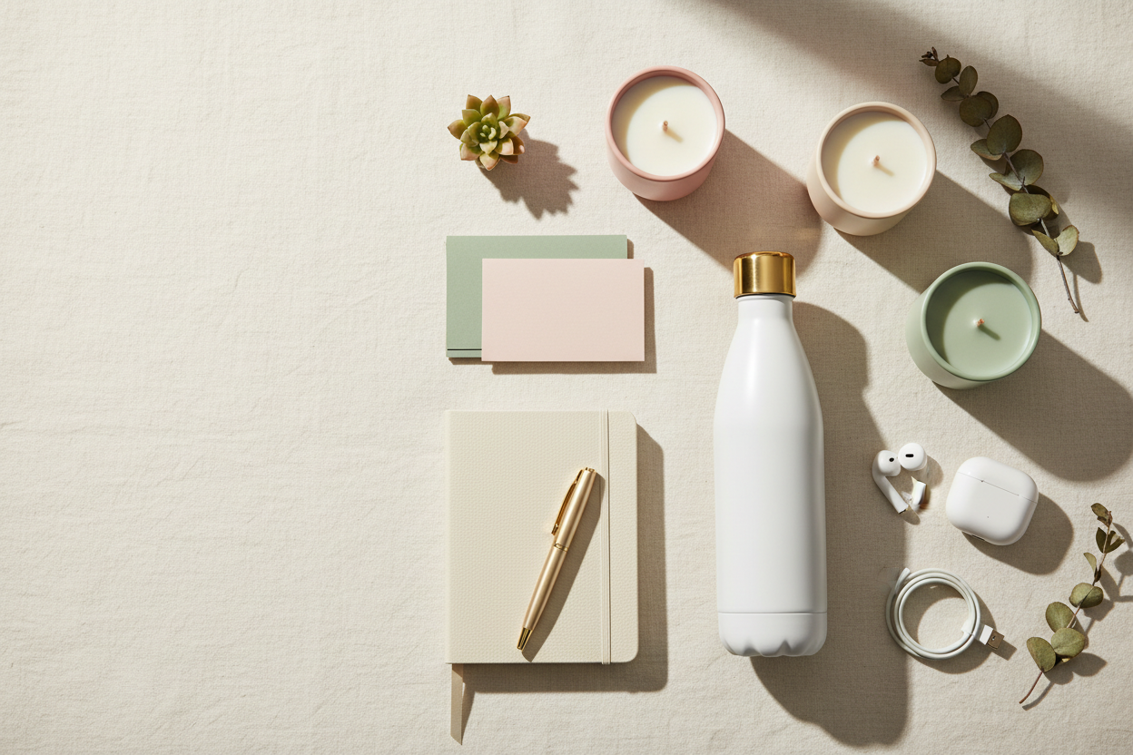 aesthetic homepage image for ecommerce shop that sells a variety of things