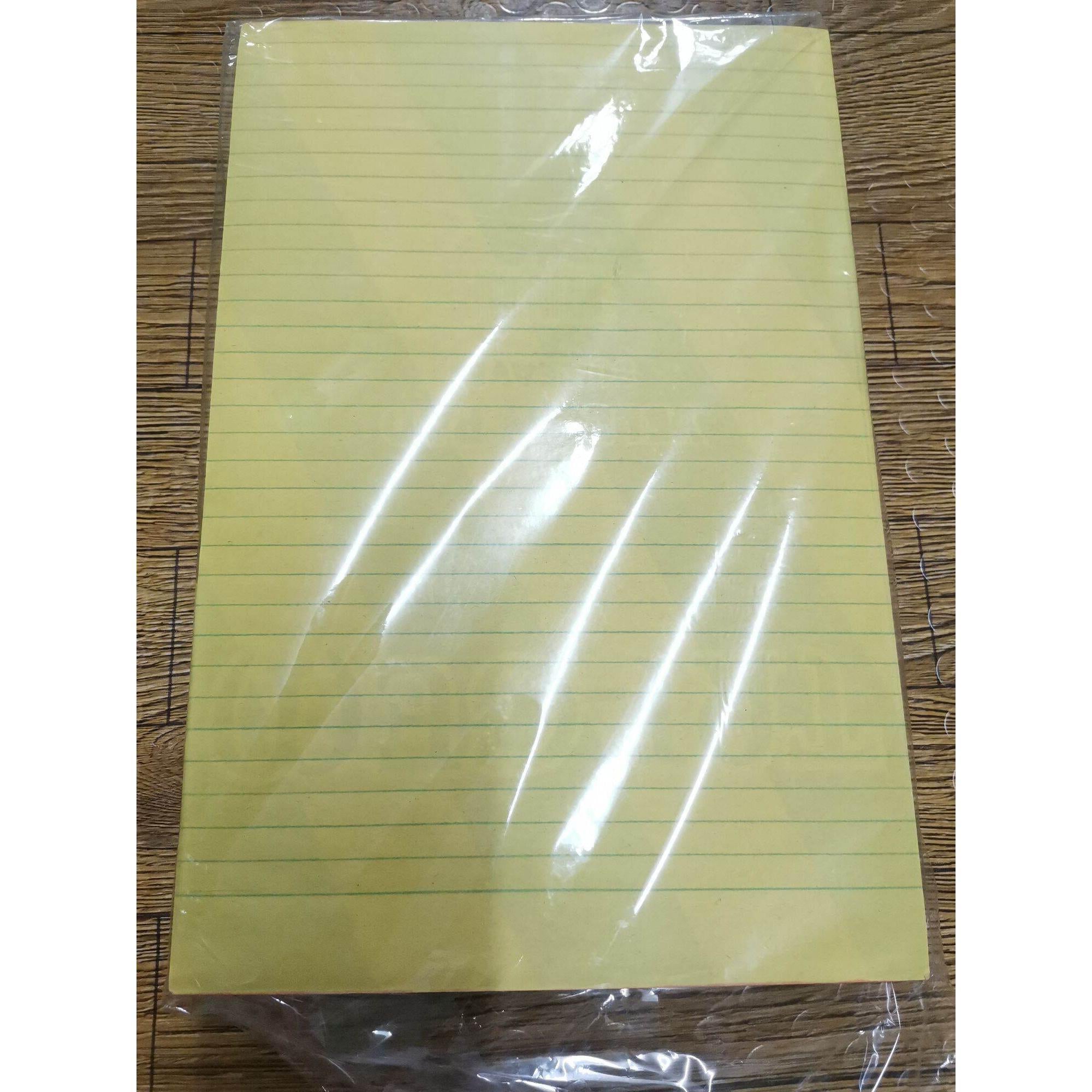 TRI-GEM Yellow Pad Notebook (10 Pads) Mataas na Kalidad na Writing Pad Gamit sa Paaralan at Opisina