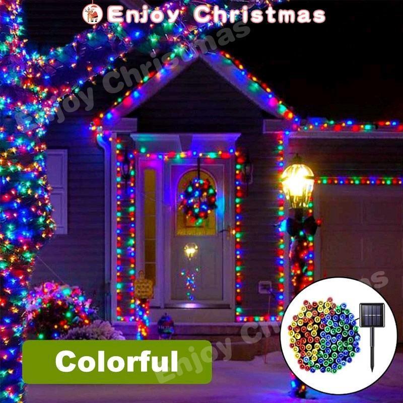 100 Solar LED light strings, Christmas lights, New Year decorative lights, outdoor decorative lights