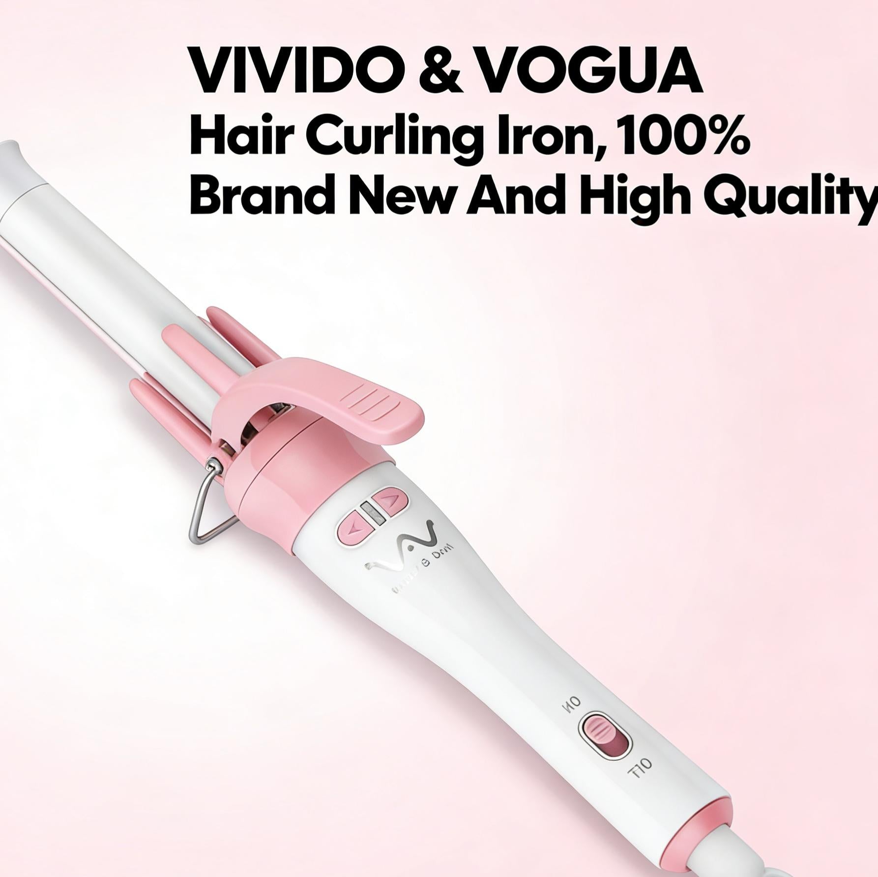 VIVIDO & VOGUA Hair Curling Iron Ceramic Mabilis Uminit na Professional Salon Hair Styling Tool Curler Para sa mga Babae Pinakamabenta PH