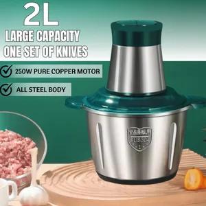 2L Gourmet Cuisine Multifunction Food Processor Electric Garlic Chopper Meat Grinder Blender Mincer (1PC)