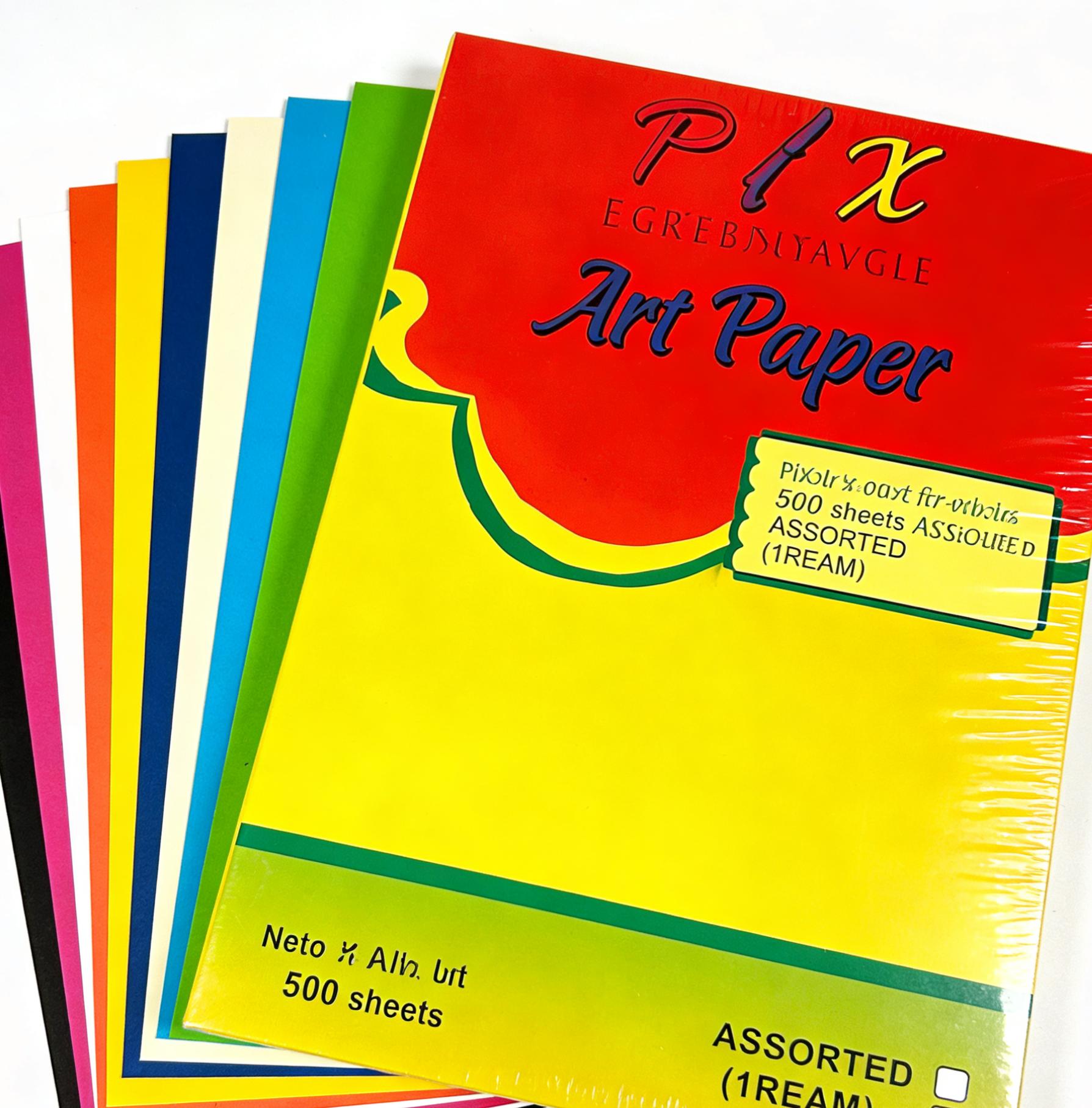 P/X Art Paper 500 Sheets Assorted Colors 1 Ream Premium Art Paper School Office Supplies Best Seller PH