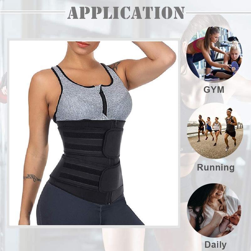 MCY Pambabae WAIST Trainer Corset Trimmer Belt / Compression Body Shaper Cincher para sa Pababang Timbang ng Babae / Sauna Sweat Workout Fitness Sport Girdle Belt