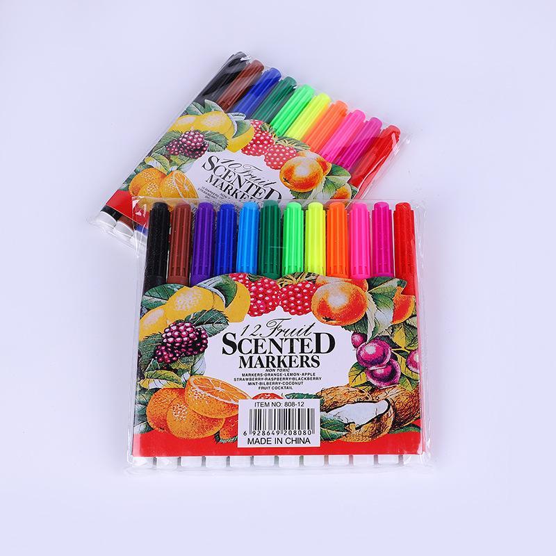 【Buy 1 Take 3】10 colors Fruit Marker Scented Scented Color Pen set