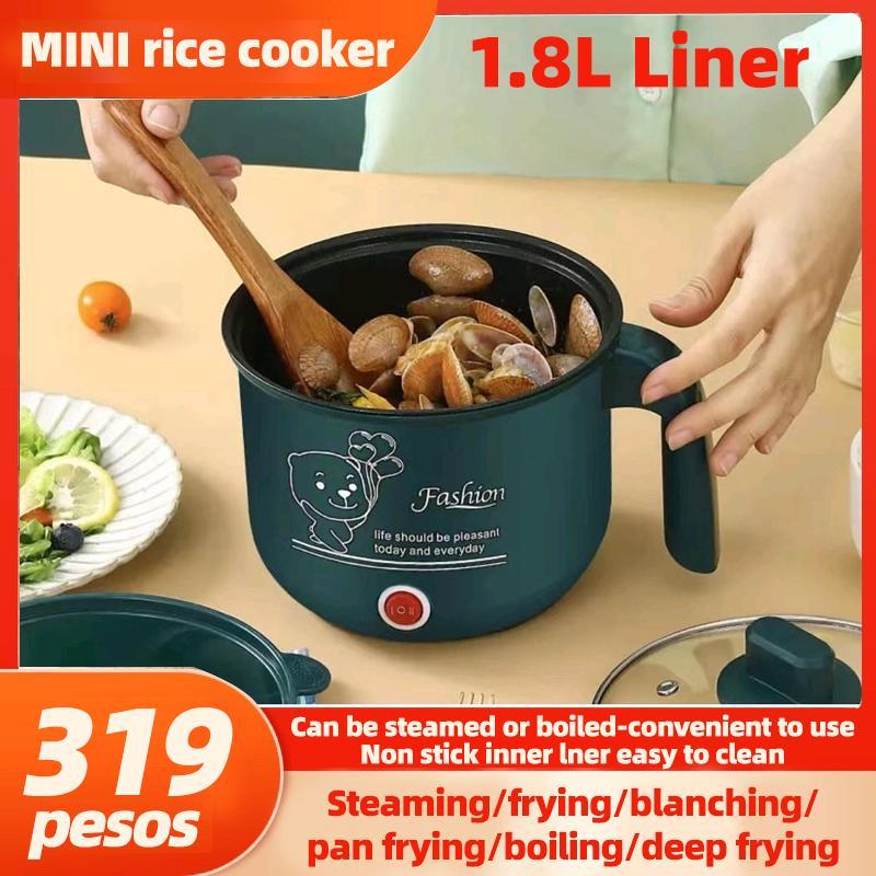 [COD] 1.8L Mini Multifunction Electric Hot Pot na May Non-Stick Inner Pot - Kagamitan sa Pagluluto