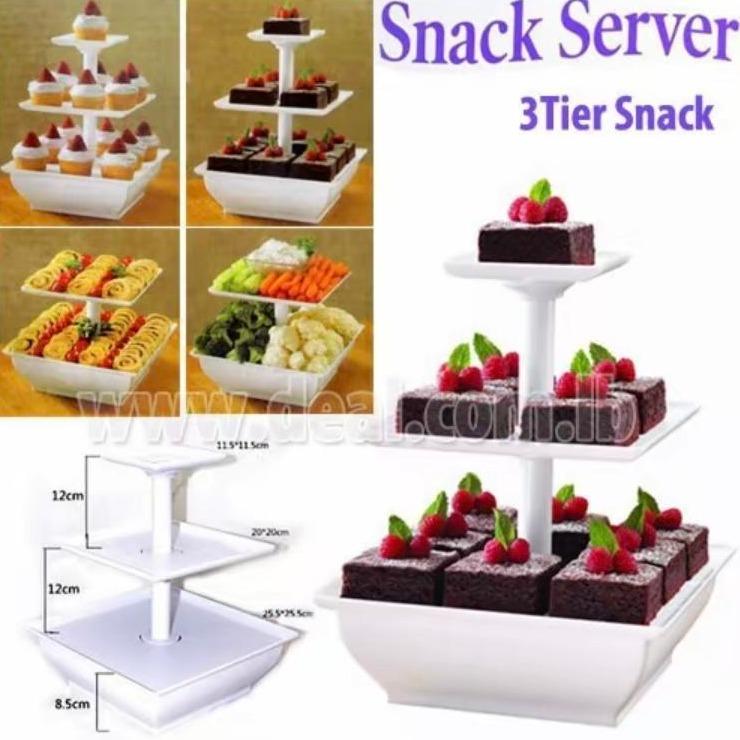 3-Layer Snack Cupcake Rack for Home Organizers
