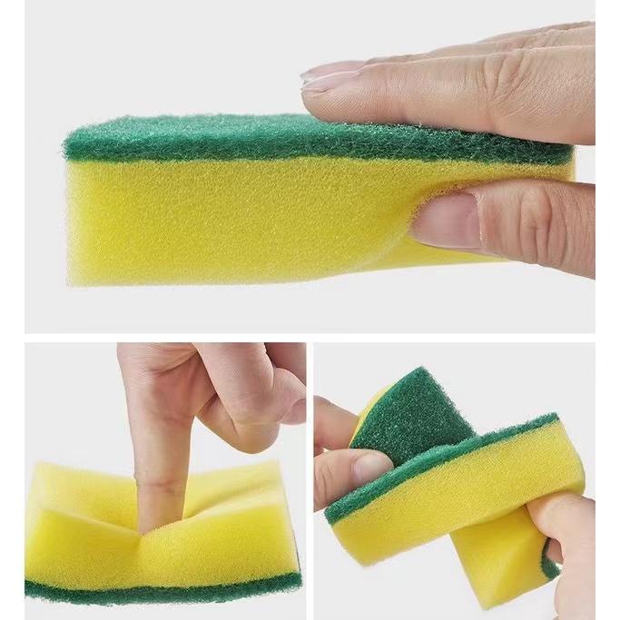 36pcs High-density Dipped Double-Sided Dishwashing Sponge Kitchen Cleaning Sponge - Buy 2 Take 1 - Household, Pad