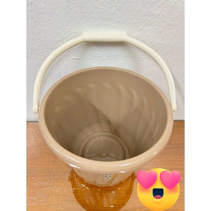 (BUY 1 TAKE 1) 2in1 Classy Minimalist Mocha Color Water Dipper and Pail with Handle Set