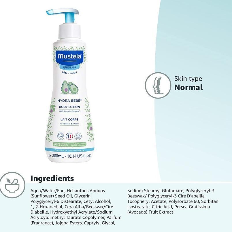 🌟 Mustela Hydra Bebe Daily Hydrating Body Lotion 300ml – Gentle Nourishment for Baby’s Delicate Skin 🌟