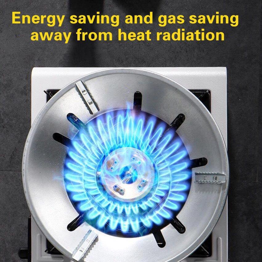 Energy Saving Gas Stove Cover Windproof Disk Windshield Bracket Universal Round 8 claws