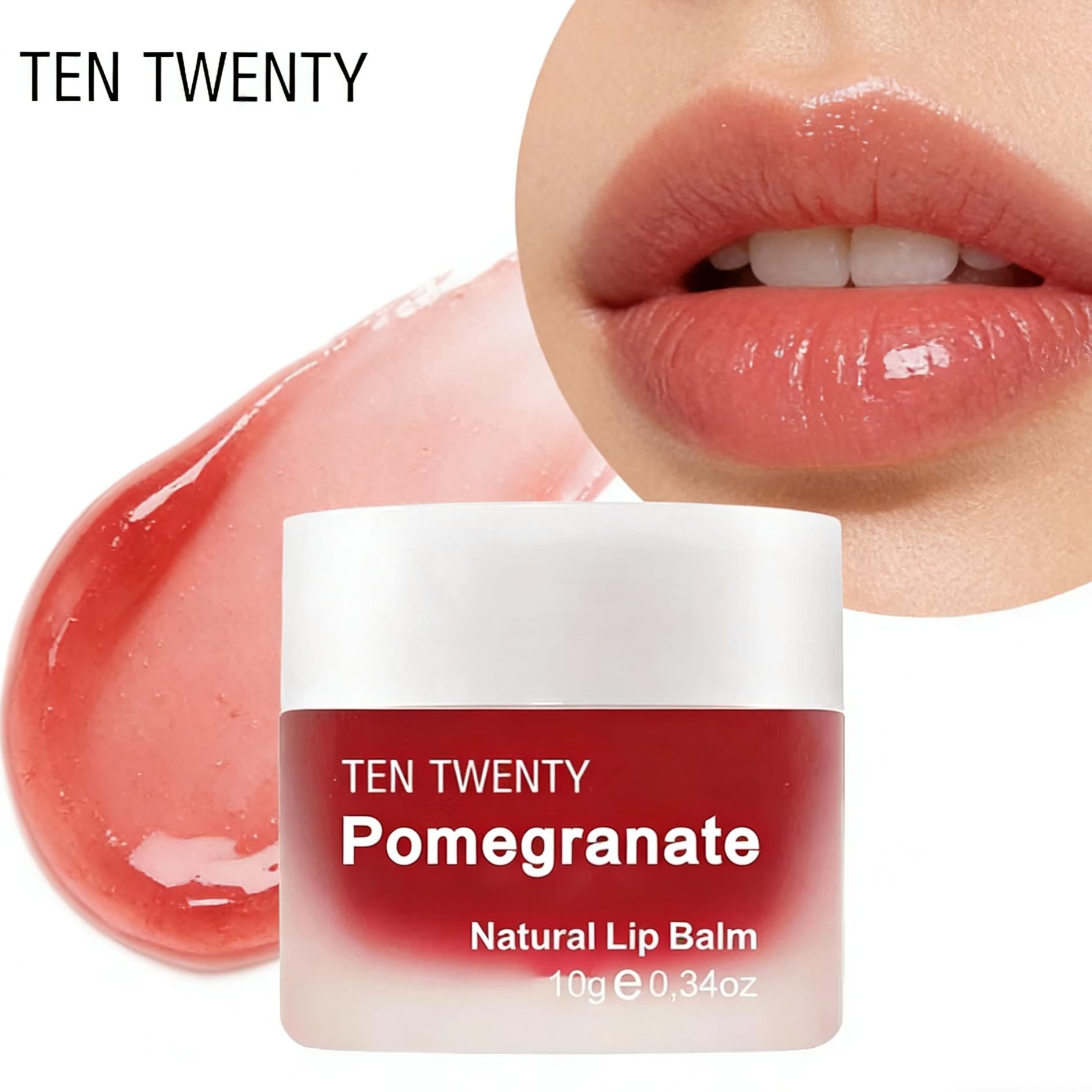 TENTWENTY Pomegranate Natural Lip Balm 10g Pampabasa Pampalusog na Pangangalaga sa Labi para sa Tuyong Labi at Basag na Labi Best Seller PH