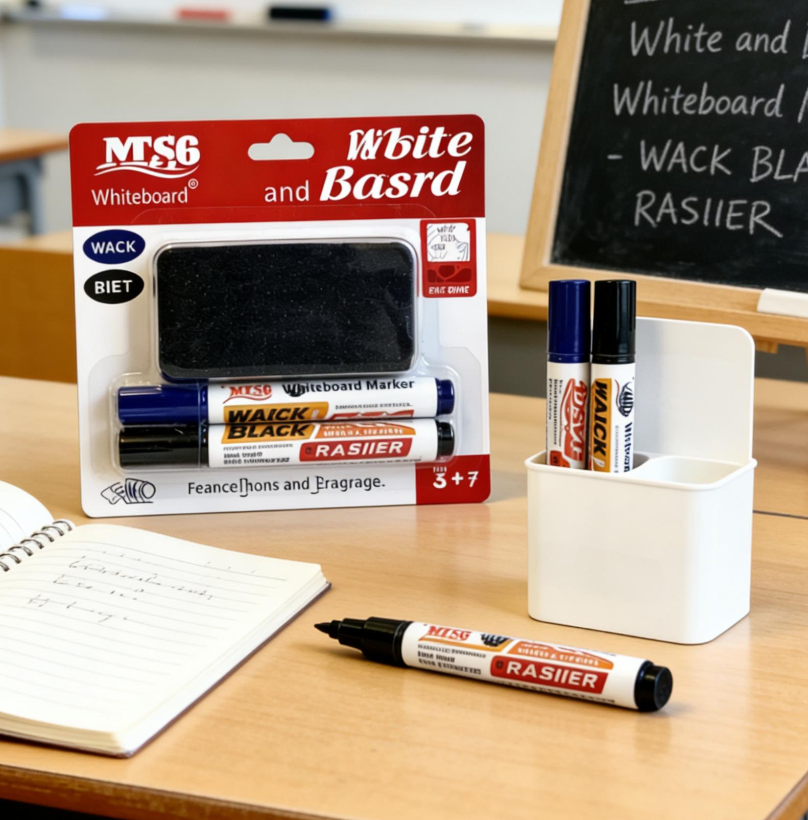 Whiteboard Marker at Eraser Set (Itim at Asul) Dry Erase Markers Reusable School Office Supplies Best Seller PH