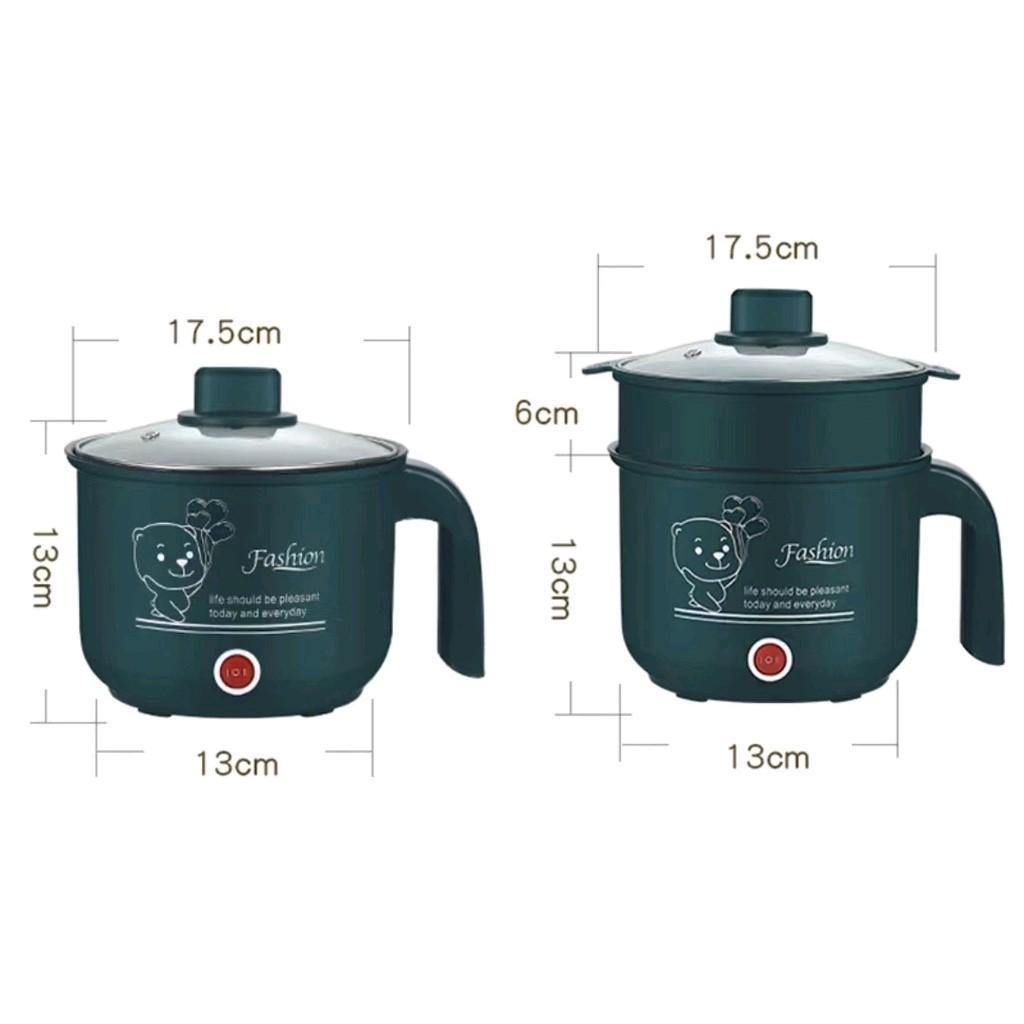 [COD] 1.8L Mini Multifunction Electric Hot Pot na May Non-Stick Inner Pot - Kagamitan sa Pagluluto