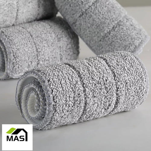 10-PCS Per Pack MAS GOODS Microfiber Mop Pads & Cloths 33x12CM Flat & Scratch Resistant Washable Reusable Home Cleaning Accessories for Mops