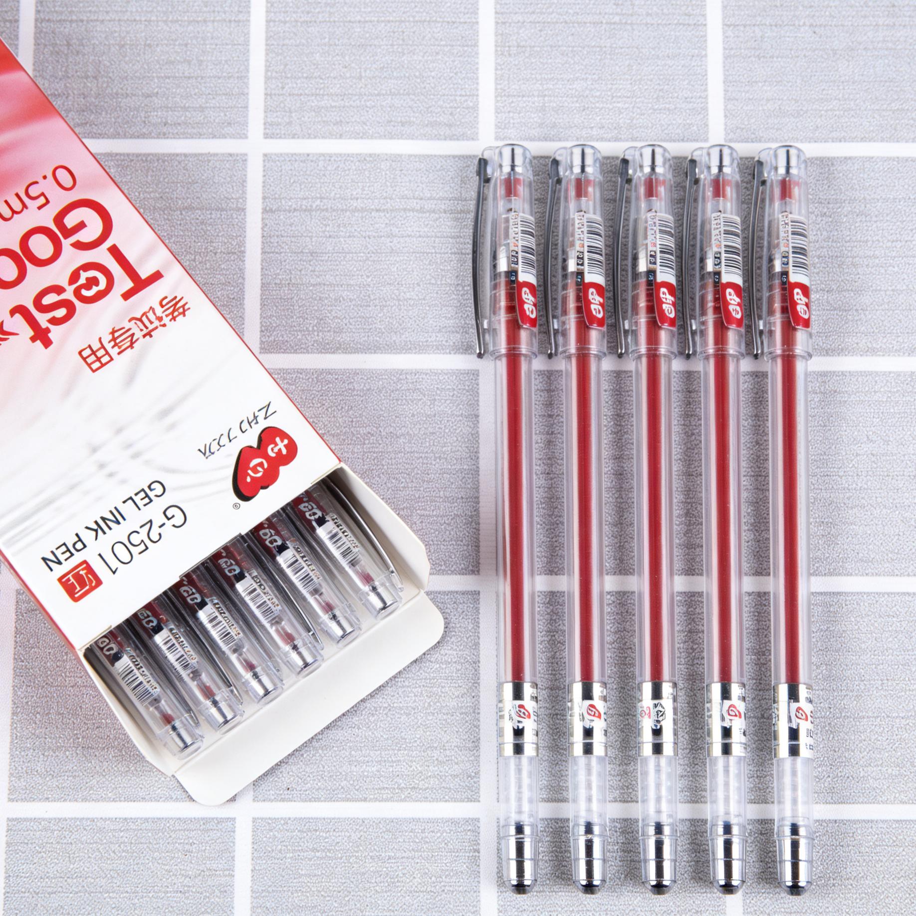 TEST GOOD 0.5mm Gel Pen | Panturok na Makinis na Pagsulat (12 piraso/kahon) | Limitadong Oras na Mainit na Benta– Itim/Asul/Pula para sa Paaralan at Opisina