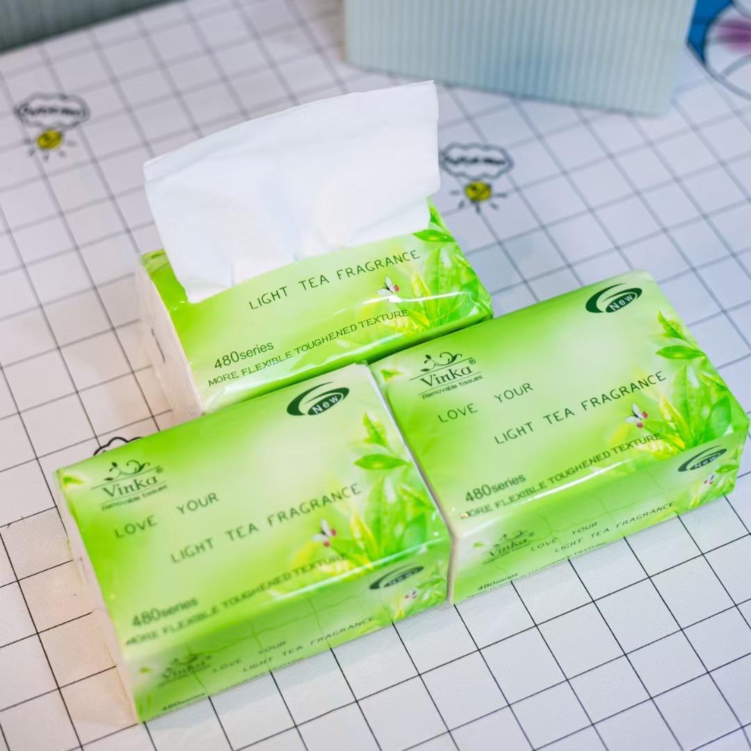 【libreng pagpapadala】Genuine VINKA meal paper，VINKA various packaging style paper towel wholesale, quality napkins, 300sheets, 480sheets, yellow, pink, green, 1pack/8pcs