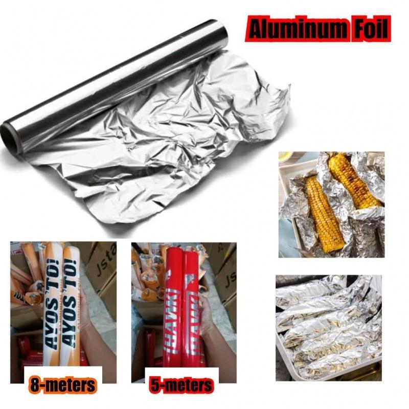 Aluminum Foil BBQ Food Wrapping Cover - Available in 5 or 8 Meters - Cookware