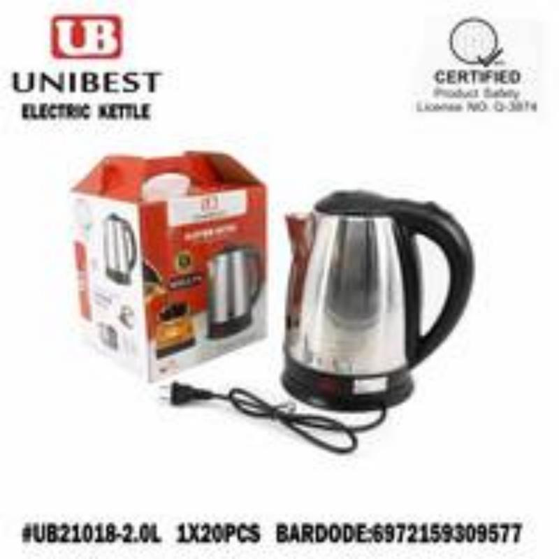 UNIBEST 2.0L Stainless Steel Electric Kettle, Fast Boiling Water Heater with Auto Shut-Off