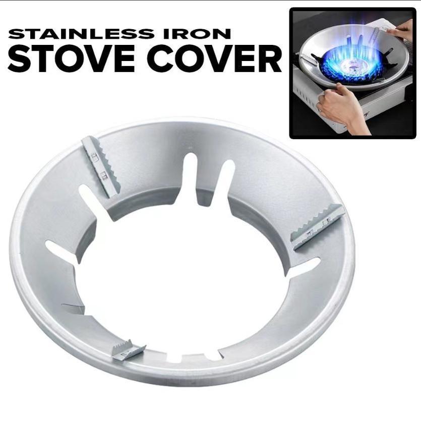 Energy Saving Gas Stove Cover Windproof Disk Windshield Bracket Universal Round 8 claws