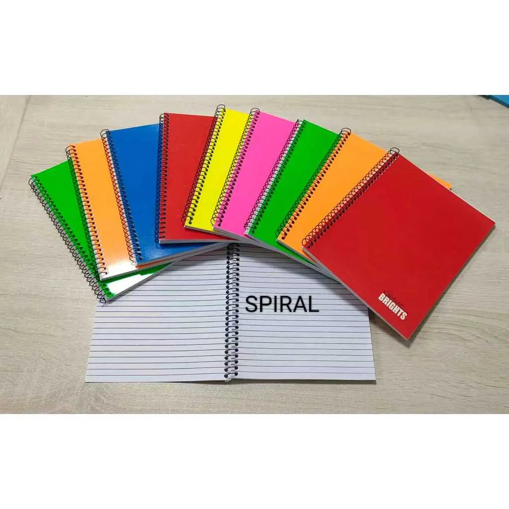 Notebook A5 Regular Size, 80 Leaves, Writing, Compososition, Spring,Yarn Assorted Colors - Pack of 10pcs