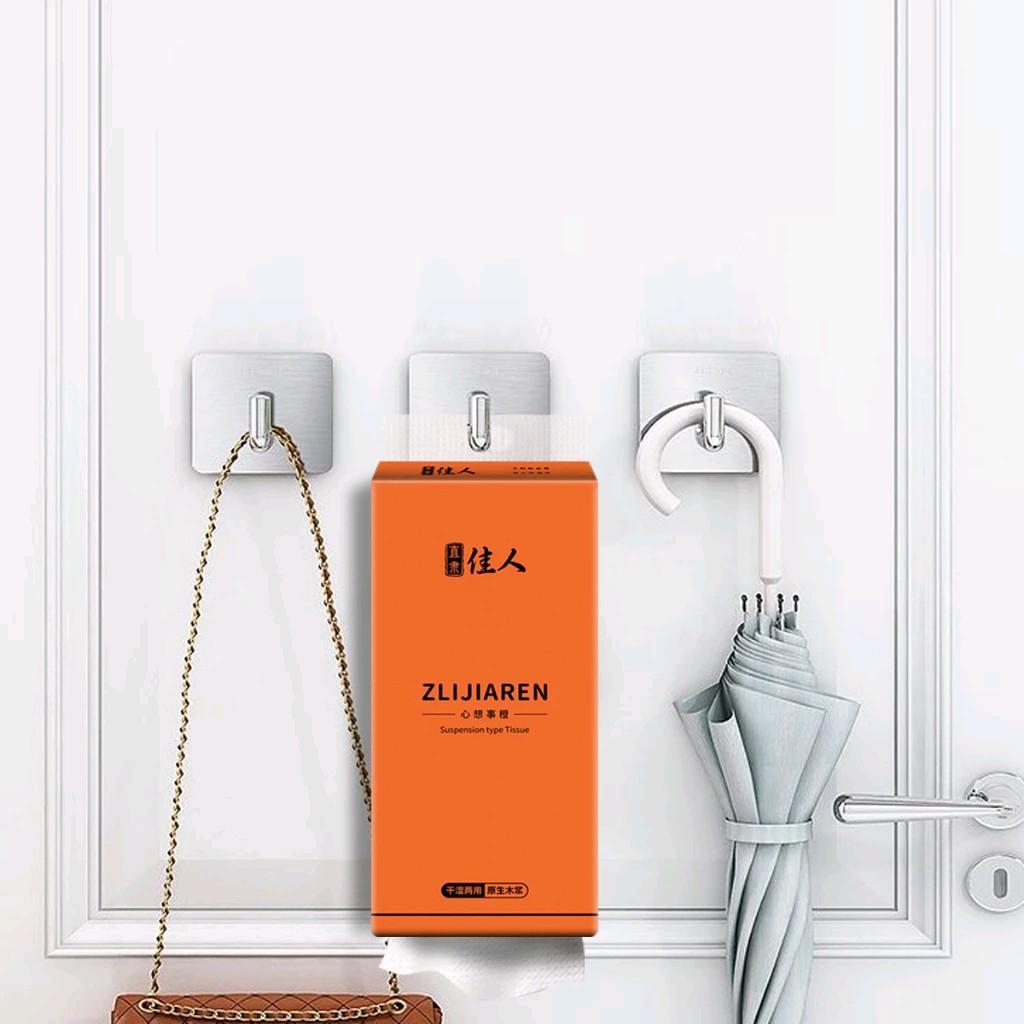 （buy 1 take 2 ）1280 sheets Paper Air Cushion Toilet Paper Hanging Wall Tissue Wood