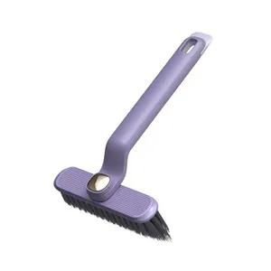 2 in 1 Multifunctional Household Crevice Cleaning Brush Window Groove Gap Cleaning Tool Purple