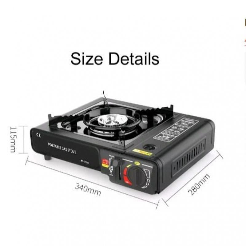 Portable Gas Stove Single Dual use with Case For Outdoor Mini Camping Villa Butane Gas