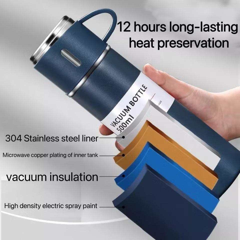 2025 Pinakamabentang 500ML Thermos Cup Set Vacuum Flask Insulated Tumbler Tamang-tama na Souvenir Water Bottle Jug Mug para sa Araw ng mga Puso Kaarawan Regalo Giveaways#bz15