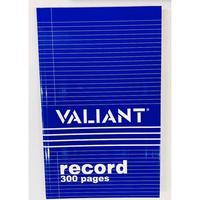 VALIANT Record Book | Premium Hardcover Notebook (200/300/500 Pages) – Durable Office & School Journal