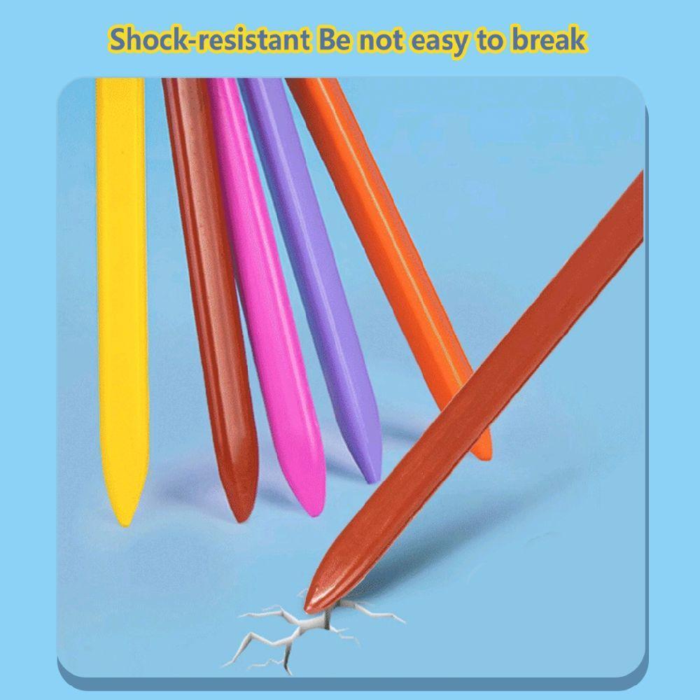 12/24/36 pcs Plastic Crayons for Kids - Washable, Non-Toxic, Safe Coloring - Di Nagdudumi sa Kamay (Not Dirty Hands) | Art Supplies