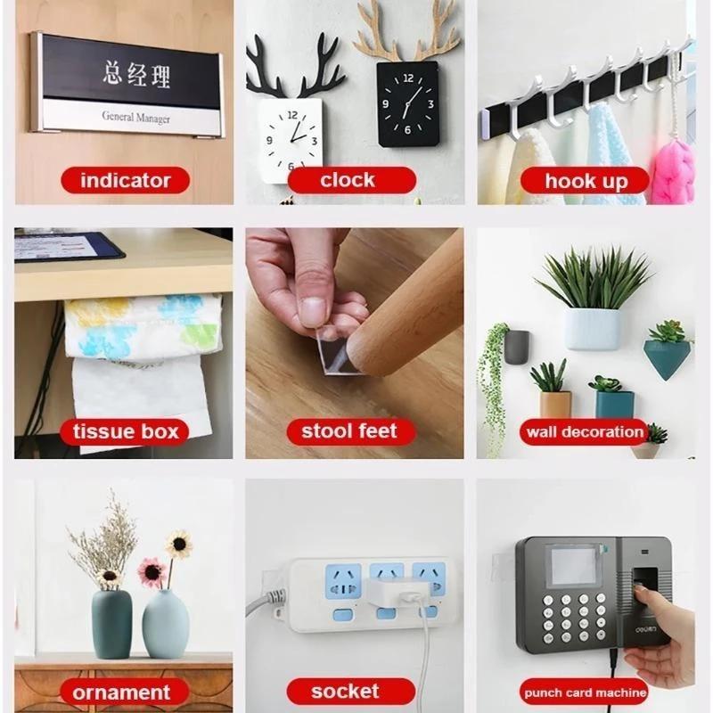 Nano Double-Sided Tape - 3M/5M Transparent, Reusable, Waterproof Adhesive for Home Use