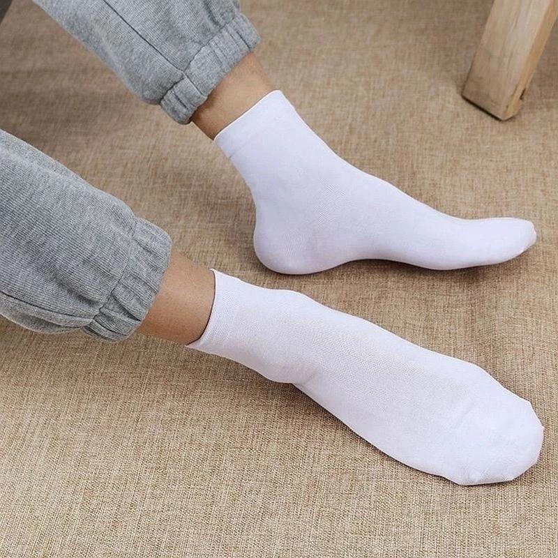 12Pairs Cotton Ankle Socks for Men & Women Black & White Good Quality Sport Socks Size 36-42 for School & Work All Seasons Adults