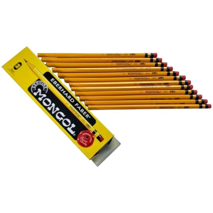 【COD Available】Mongol #1-3/XL Wooden Pencils 12-Pack | Pre-Sharpened, Break-Resistant | School/Office/Exams