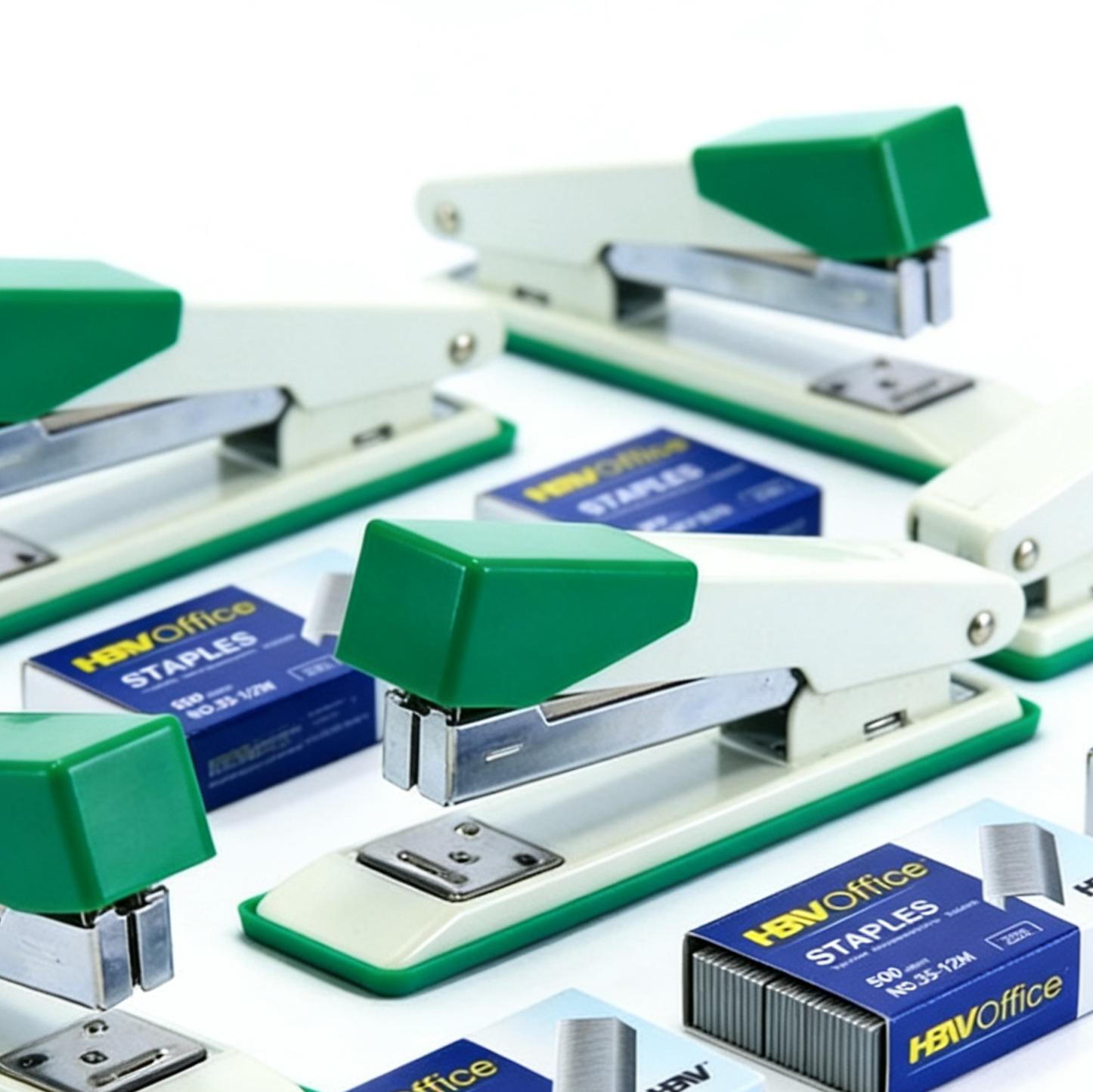 HBW Stapler Set Big & Small | Mixed Color Heavy Duty Office Stapler School Supplies