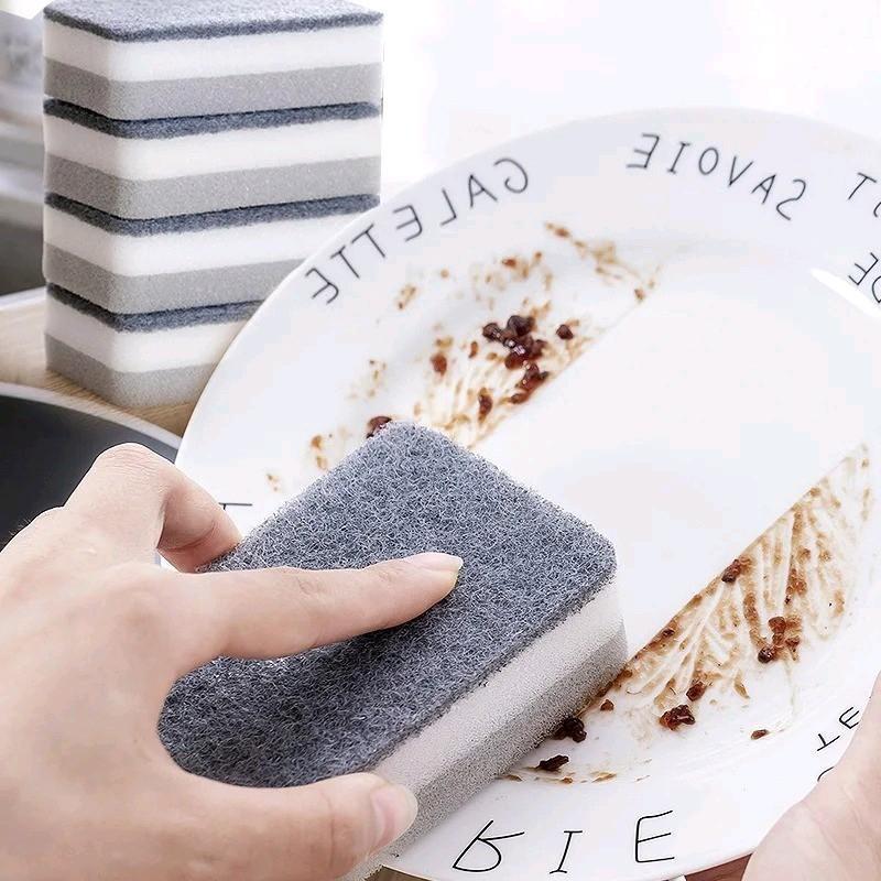 Magic Dish Sponge (10-Pcs) – Double-Sided Scrubber for Pots, Pans & Dishes – Non-Scratch Cleaning Sponge
