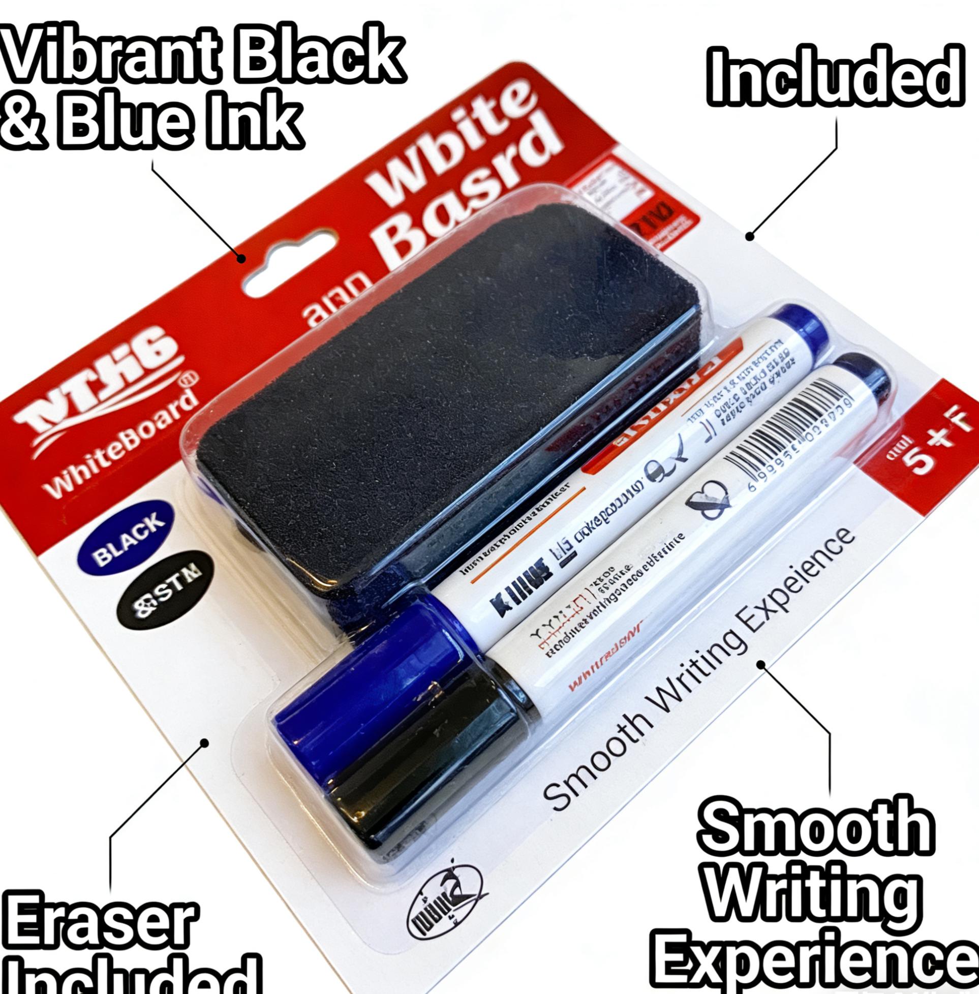 Whiteboard Marker at Eraser Set (Itim at Asul) Dry Erase Markers Reusable School Office Supplies Best Seller PH