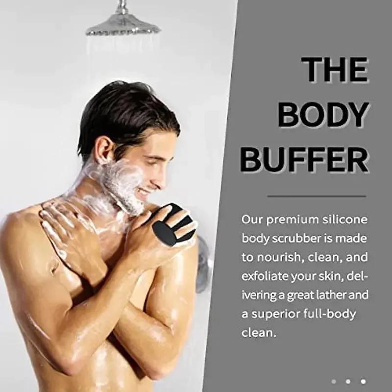 Silicone Bath Brush | Painless Bath Massage & Exfoliation Tool | Back Scrubber for Shower & Bath | Skin Care & Cleansing