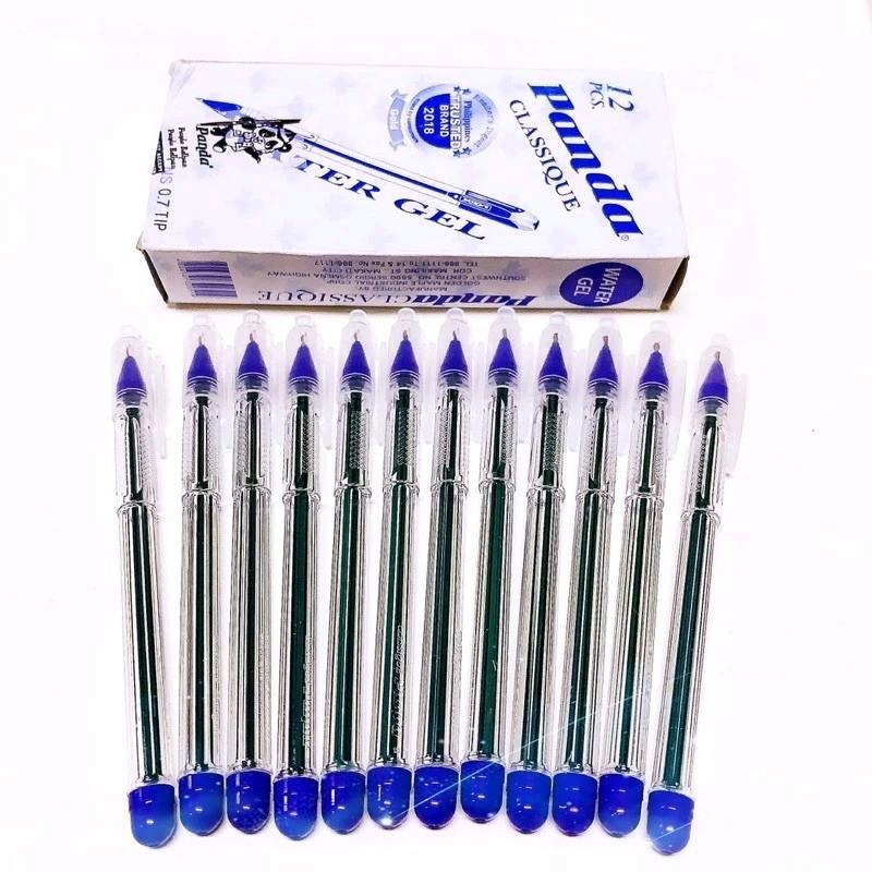 [COD] Original Panda 757 Crystal Water Gel Ballpen 0.7mm ✅ 25/12pcs per Box - Smooth Writing, Premium Quality for School & Office