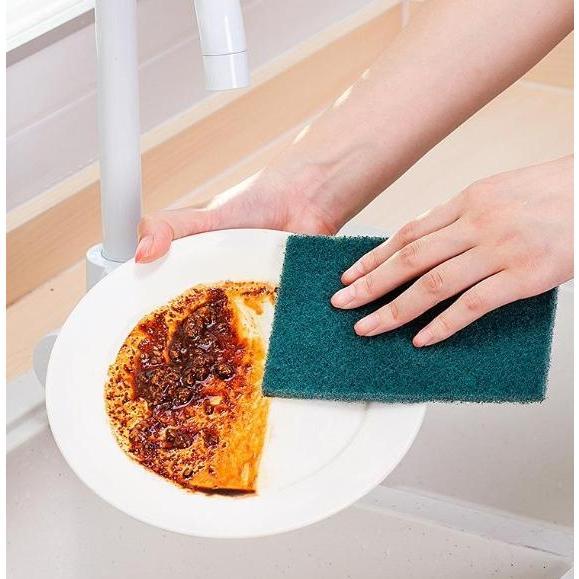 【10PCS/pack】ORIGINAL DINOSAUR HEAVY DUTY SCOURING PAD Kitchen cleaning supplies for washing dishes and pots