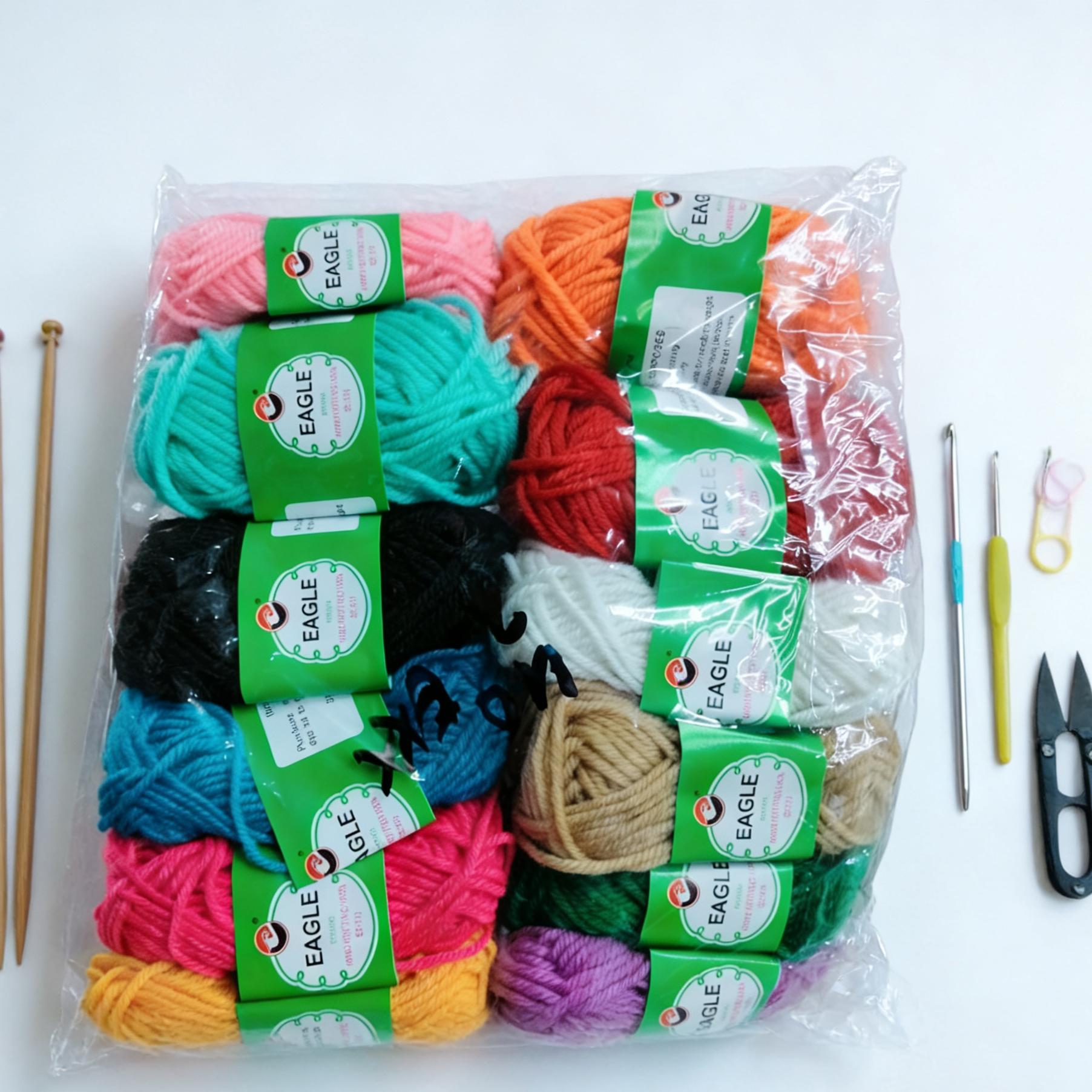 EAGLE Sinulid na Sari-saring Kulay 1Pack Malambot na Acrylic Crochet Knitting Yarn DIY Craft Textile Supplies Best Seller PH