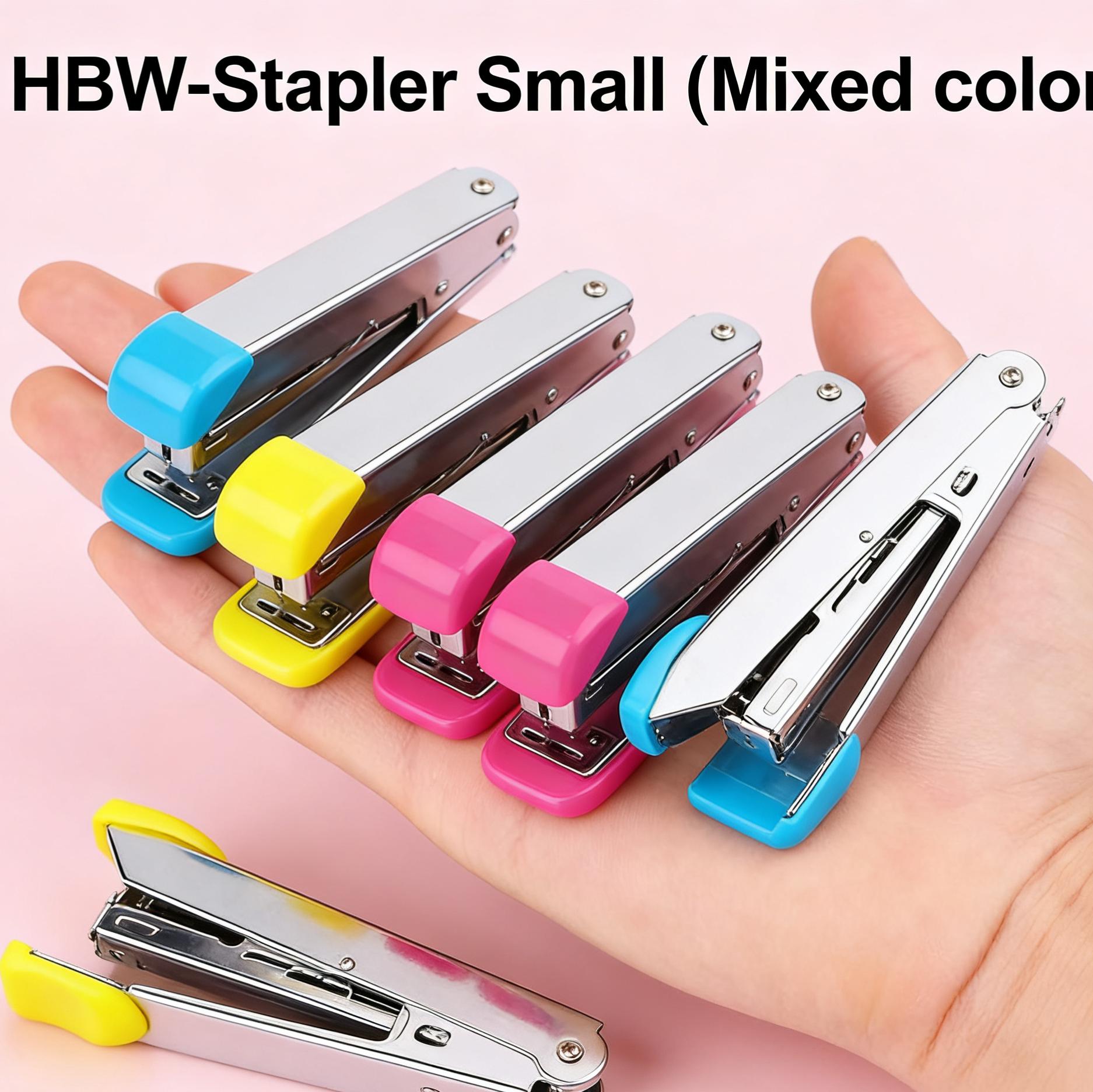 HBW Stapler Set Big & Small | Mixed Color Heavy Duty Office Stapler School Supplies