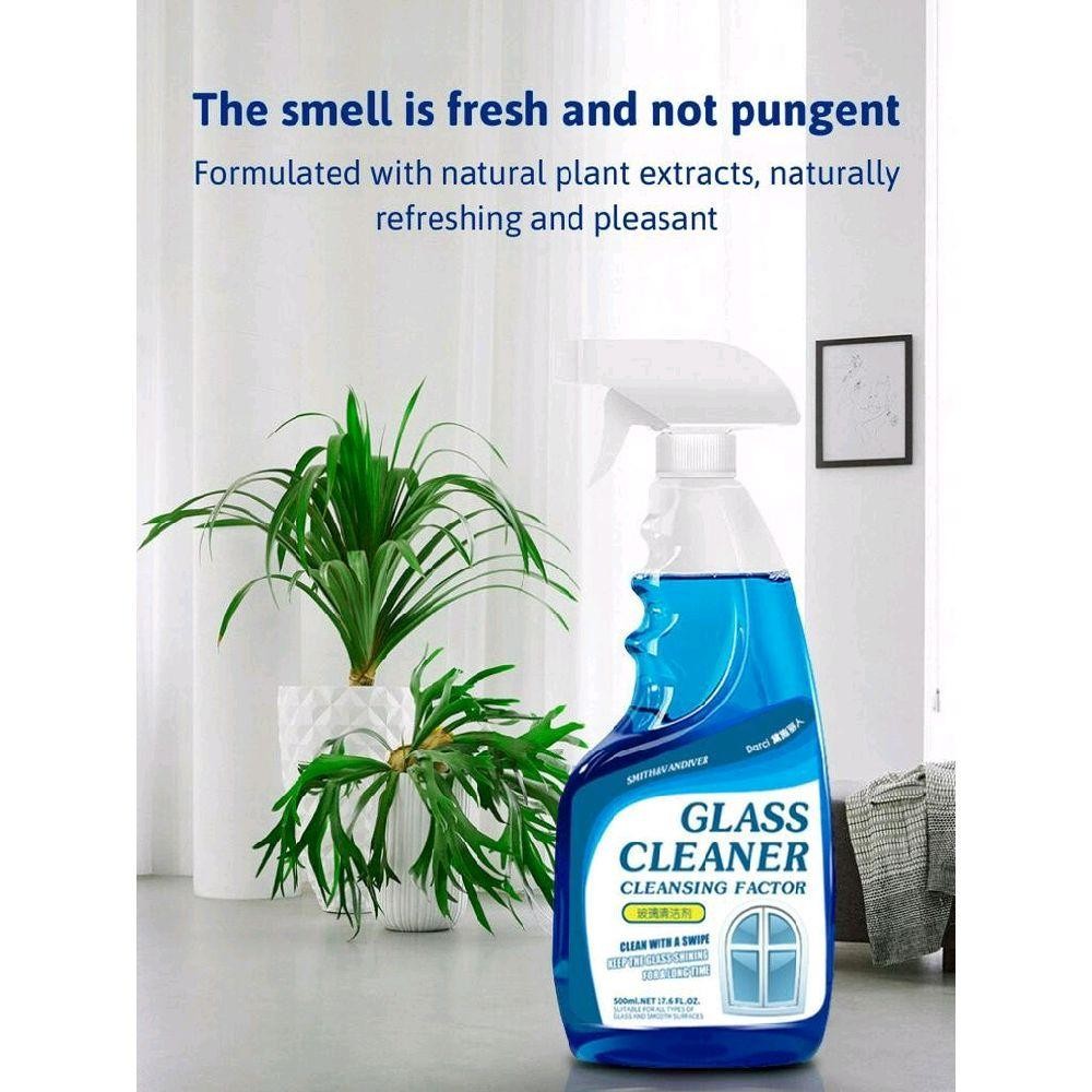 【BUY 1 TAKE 2】500ML Glass Cleaner For Windows Bathroom Mirrors Glass Cleaner