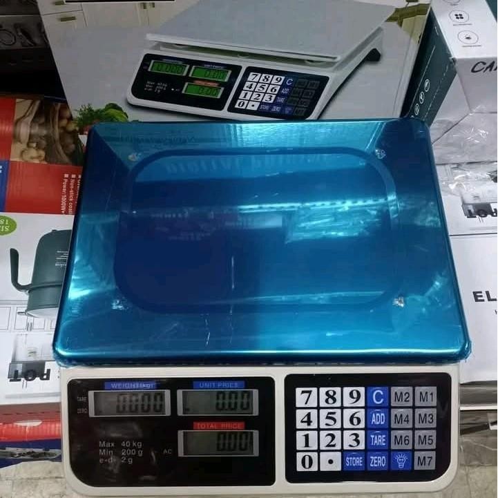 (40kg) Commercial Electronic LCD Digital Price Computing Weighing Scale for Food Fruits and Meats