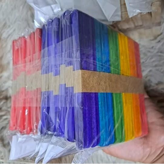 Wooden Popsicle Stick Stationary For DIY Crafts Ice Cream Sticks Arts And Crafts 50pcs per pack