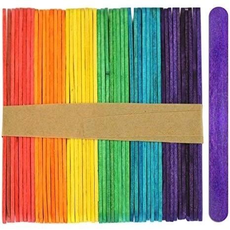 Wooden Popsicle Stick Stationary For DIY Crafts Ice Cream Sticks Arts And Crafts 50pcs per pack