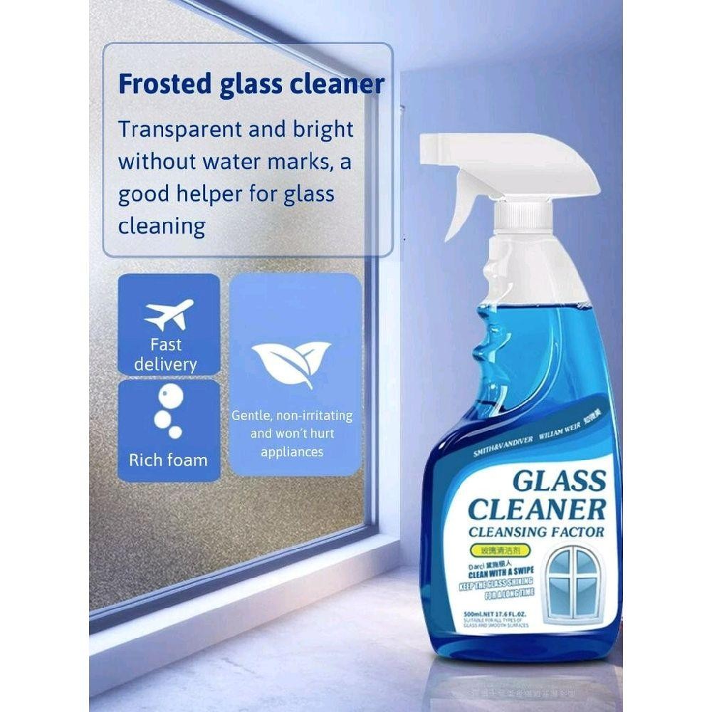 【BUY 1 TAKE 2】500ML Glass Cleaner For Windows Bathroom Mirrors Glass Cleaner