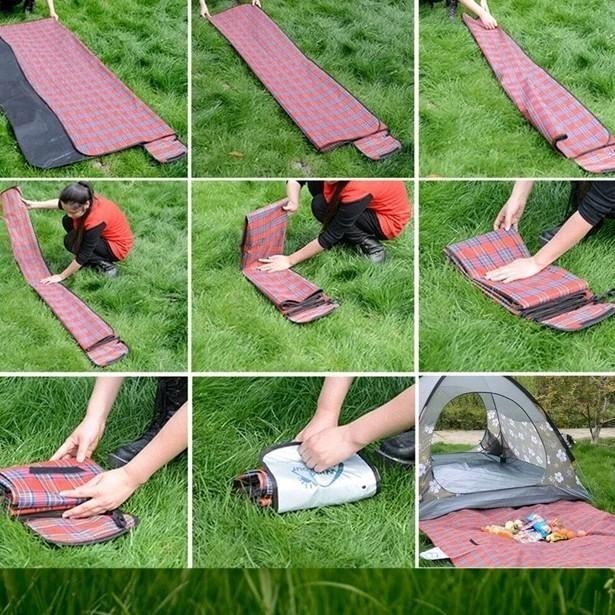 【COD】Camping Mat Outdoor Picnic Blanket Super Large Anti Sand And Waterproof Portable Beach Mat