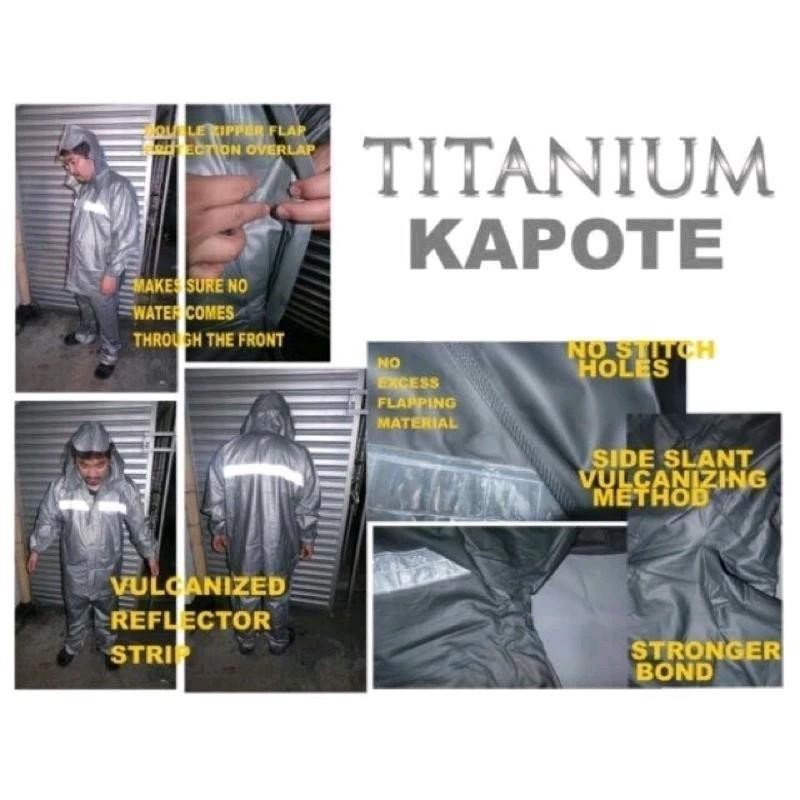 922 Titanium Raincoat Rubberized Makapal Kapote Popular Waterproof Raincoat with Pants
